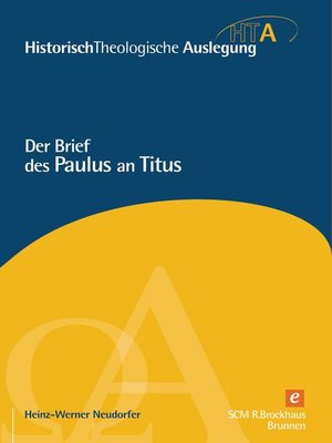 cover image of Der Brief des Paulus an Titus